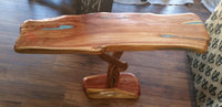 Live edge cedar table