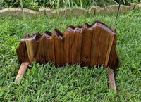 Walnut floating table