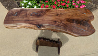 Walnut floating table