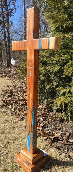 Keepsake Cross in Cedar Wood with Natural Finish