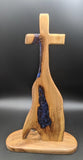 Angel cross with epoxy inlay