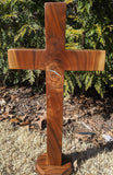 Black Walnut cross with turquoise inlay